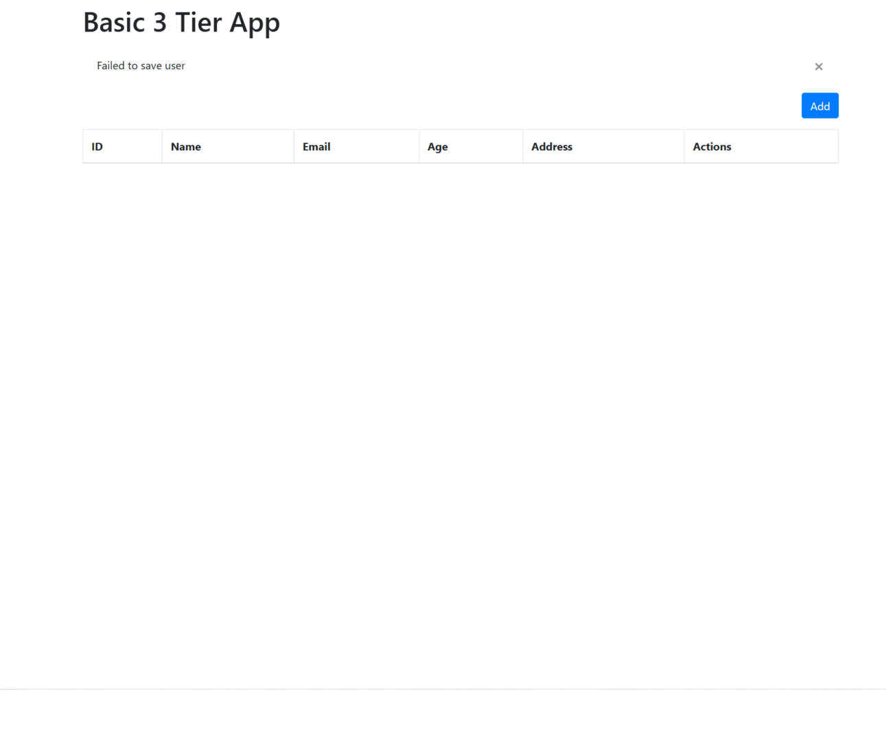 EKS 3-Tier Node App Screenshot