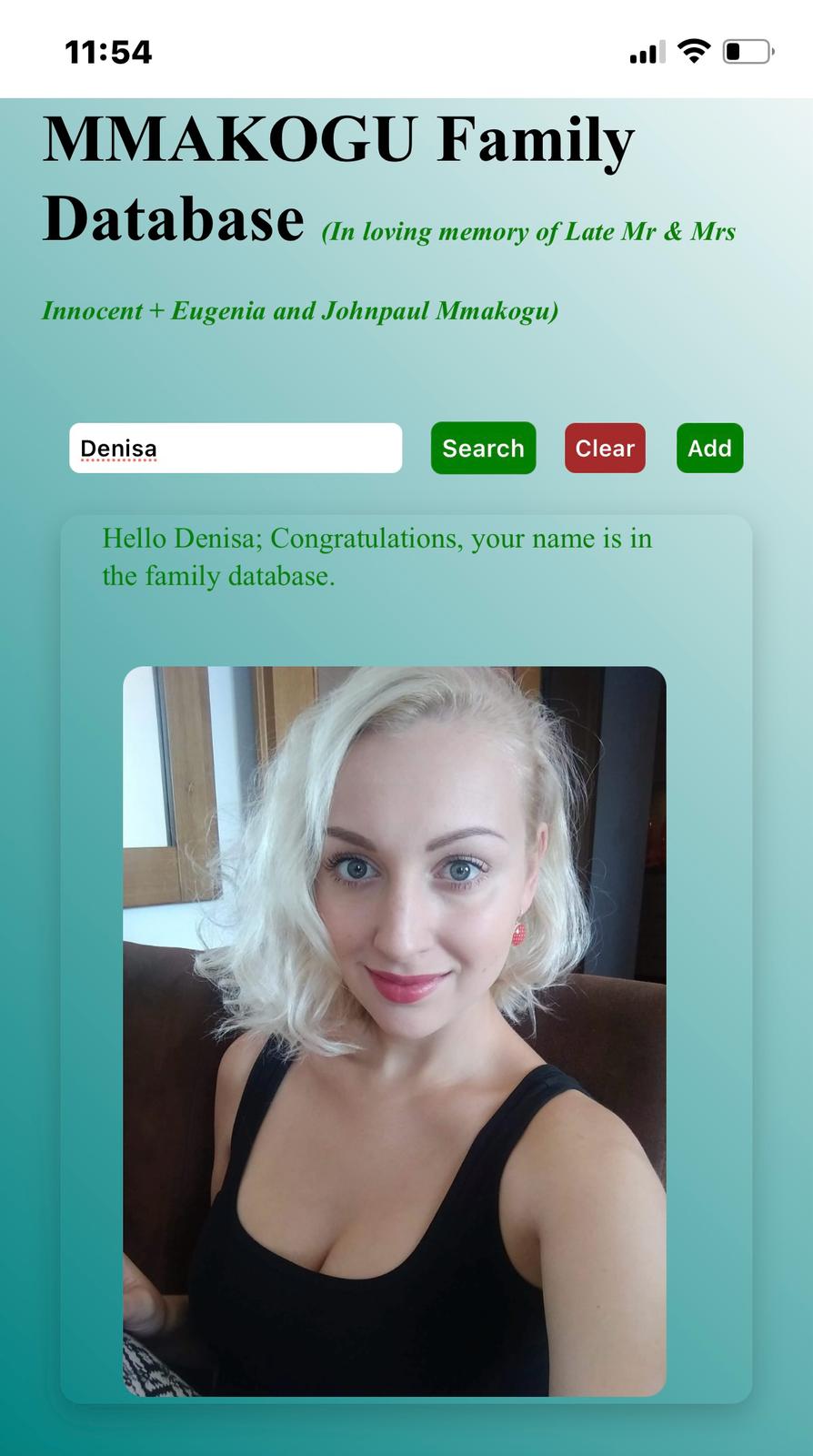 Mobile View Screenshot