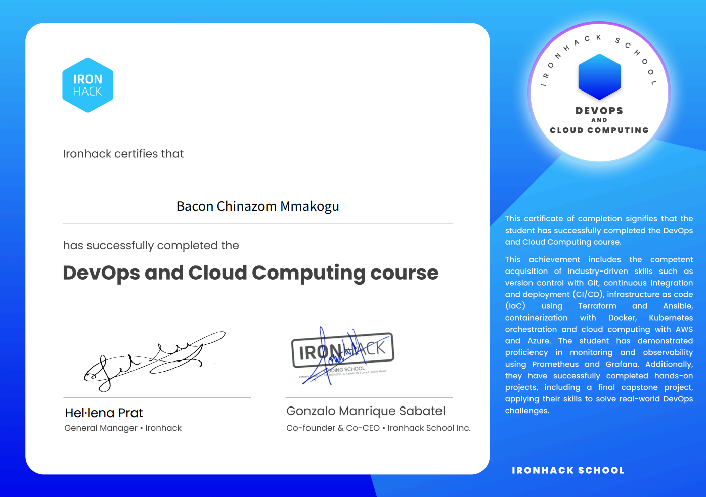 DevOps Certificate