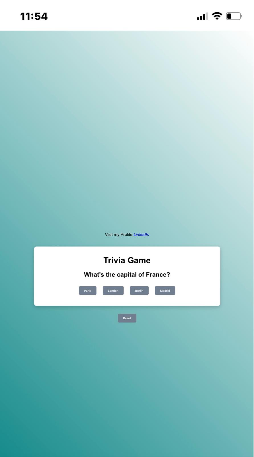 Mobile View Screenshot