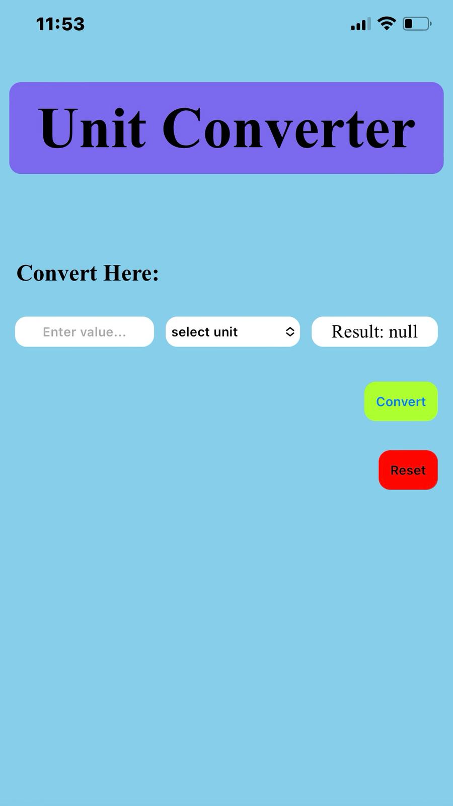 Mobile View Screenshot