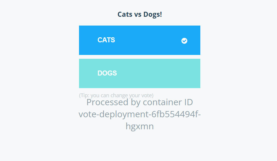 EKS-based Microservice App Screenshot
